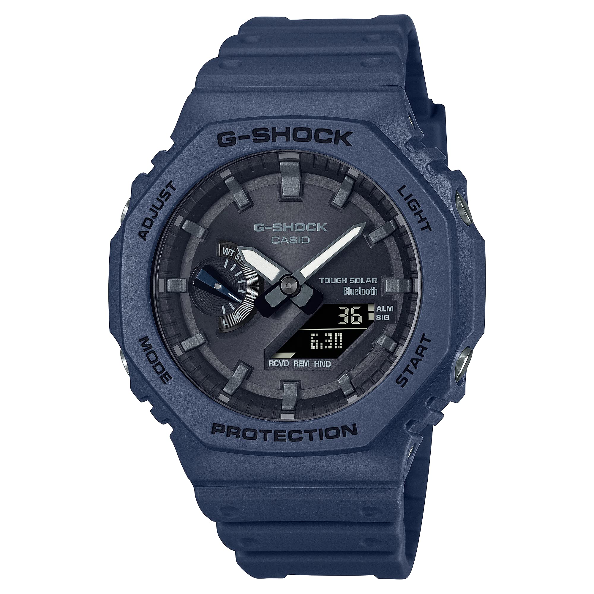 時計 CASIO G-SHOCK Tough Solar Bluetooth Casio G-Shock GA-B2100-2ADR Black Analog-Digital Dial Blue Resin